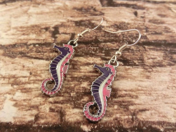 Seepferdchen Ohrringe Vintage Optik Seahorse